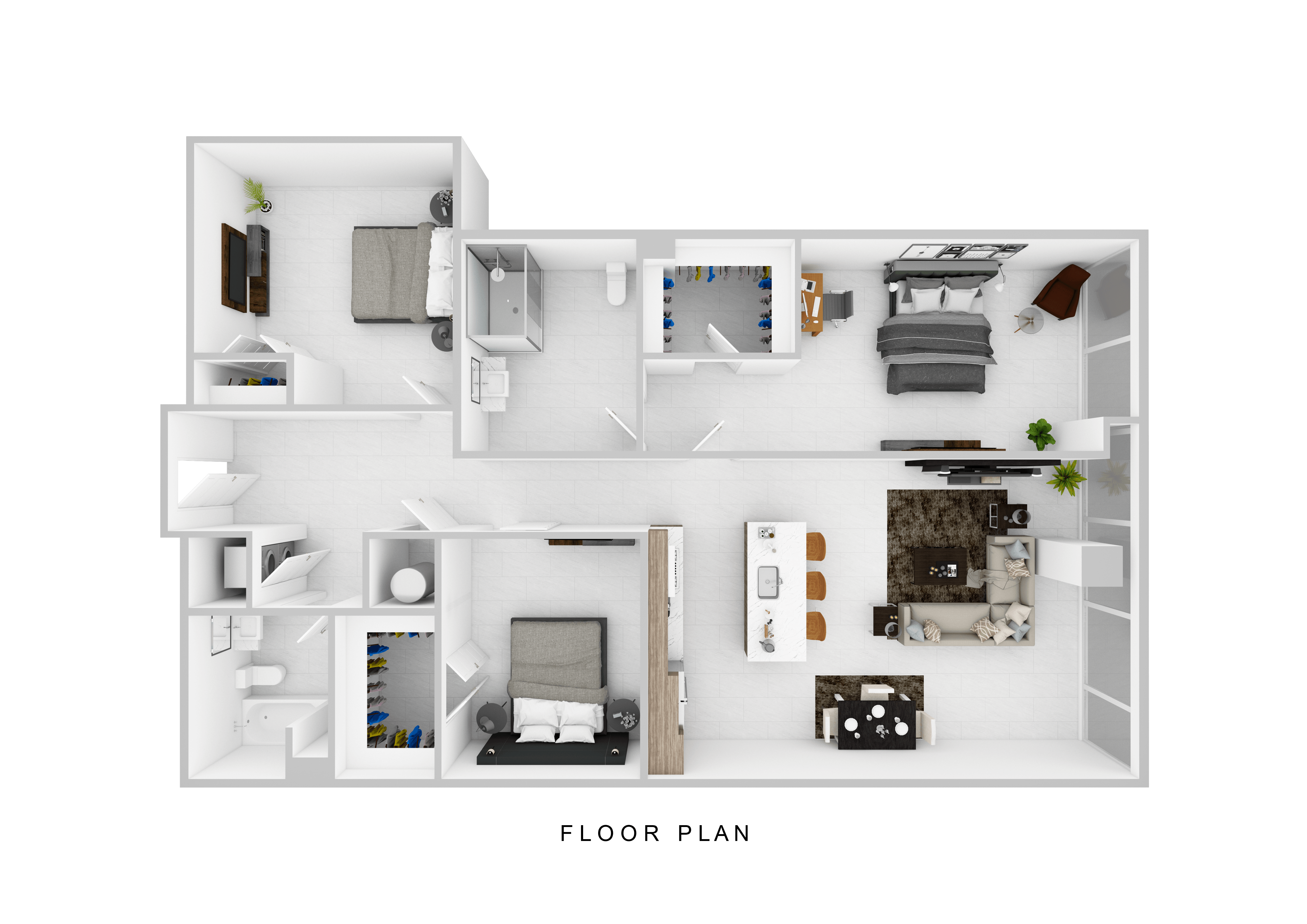 Floor plan layout diagram for C3D